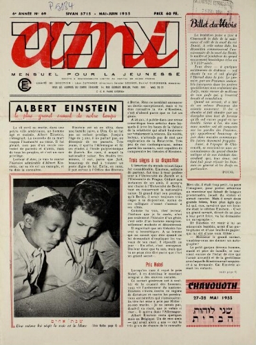 Ami : Mensuel pour la Jeunesse. Vol.06 N°69 (01 mai 1955)